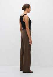 Relaxed Tailored Trouser - Coffee - Matteau